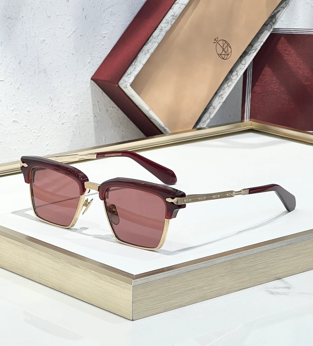 JMM ALIN sunglasses Wine Red