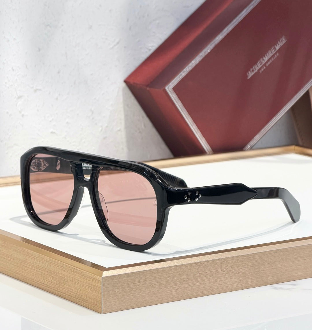 JMM Jasper sunglasses Black x Pink Lens