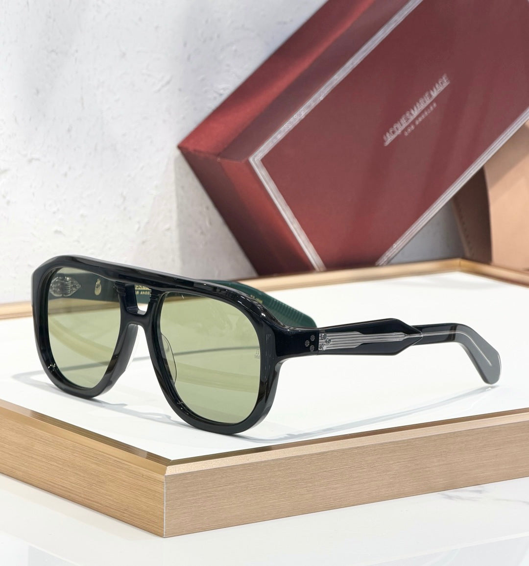 JMM Jasper sunglasses Black x Green Lens