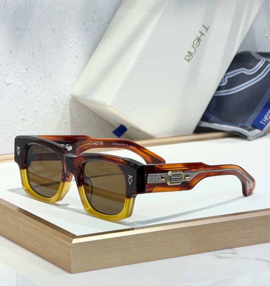 Henri Dusenberg sunglasses Fiery Orange Black Yellow
