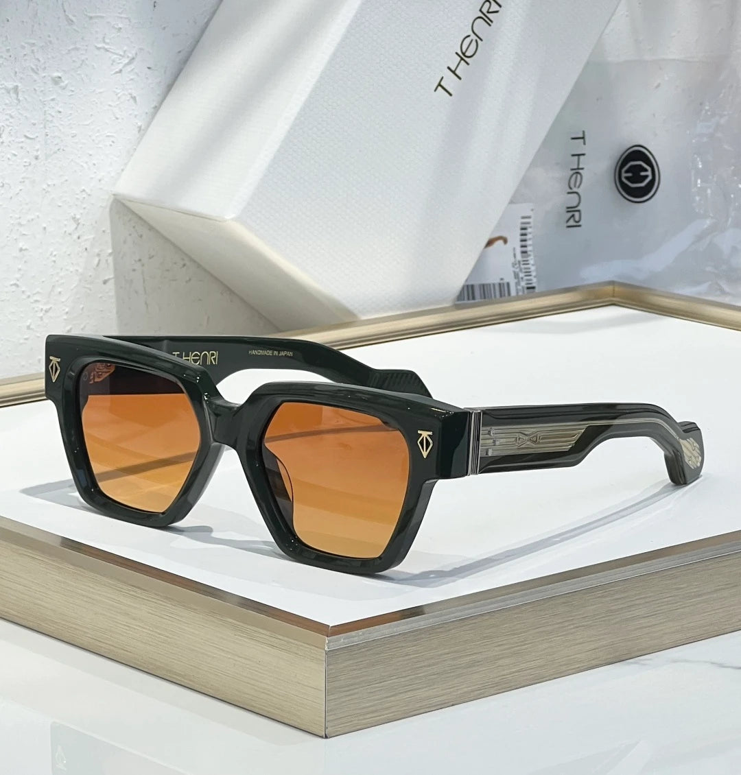 Henri UTOPIA sunglasses Green x Orange Lens