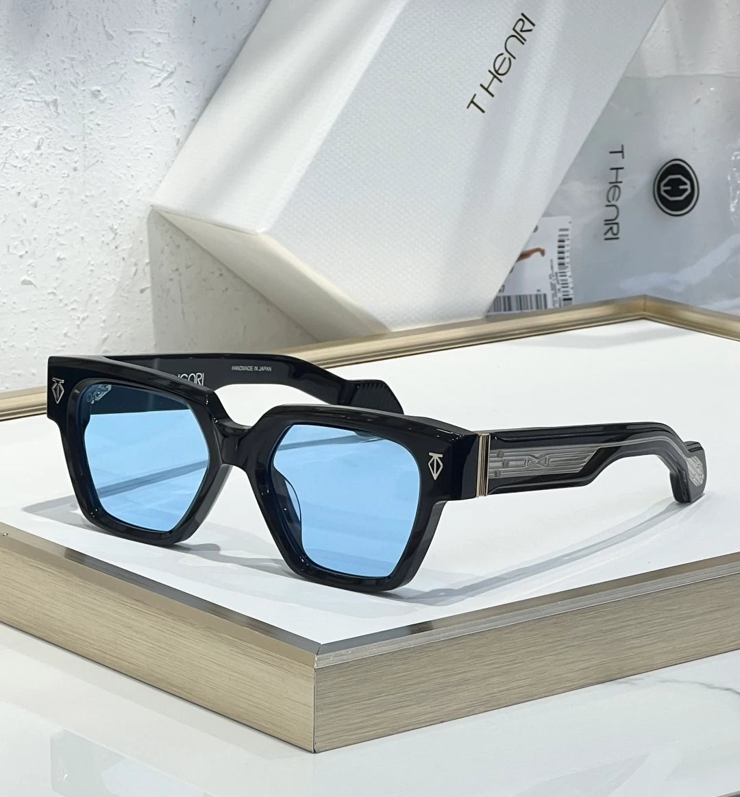 Henri UTOPIA sunglasses Black x Blue Lens