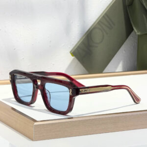 Akoni Perseus AKS-531 sunglasses Wine Red x Blue Lens - Luxury sunglasses - SezLuxe Egypt