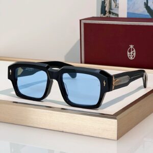 JMM Dakota sunglasses Black x Blue Lens