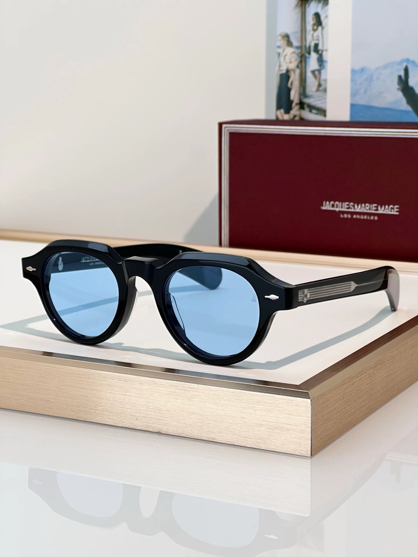 JMM Kellerman sunglasses Black x Blue Lens