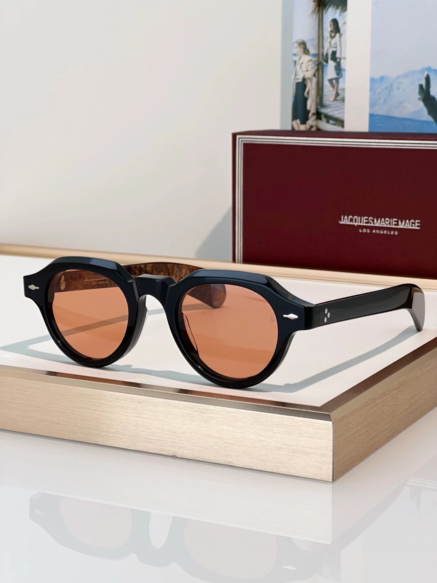 JMM Kellerman sunglasses Black x Orange Lens