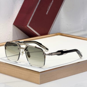 JMM Silverton sunglasses Silver x Green Lens