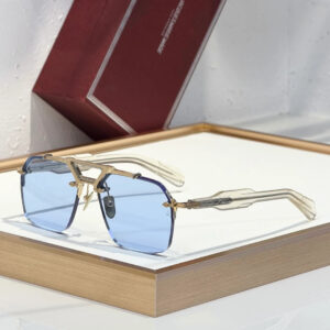 JMM Silverton sunglasses Transparent x Blue Lens