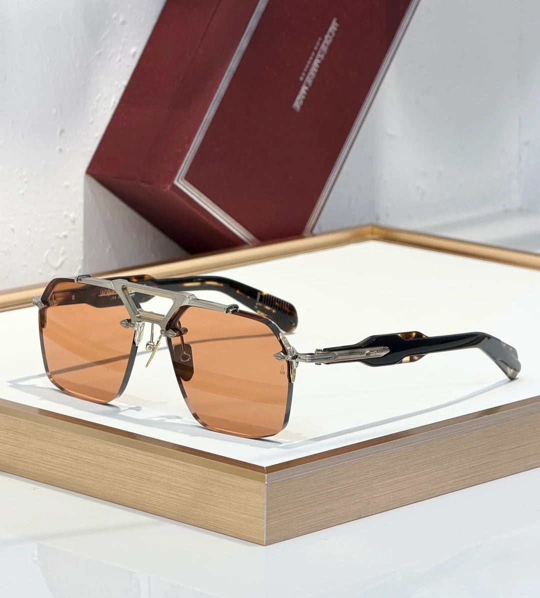 JMM Silverton sunglasses Havana x Red Lens