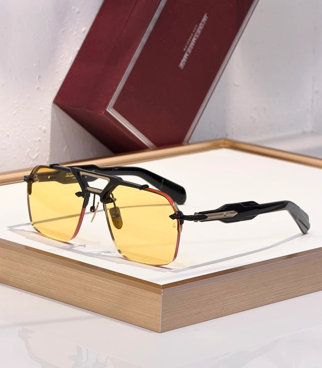 JMM Silverton sunglasses Black x Yellow Lens