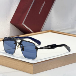 JMM Silverton sunglasses Black x Blue Lens