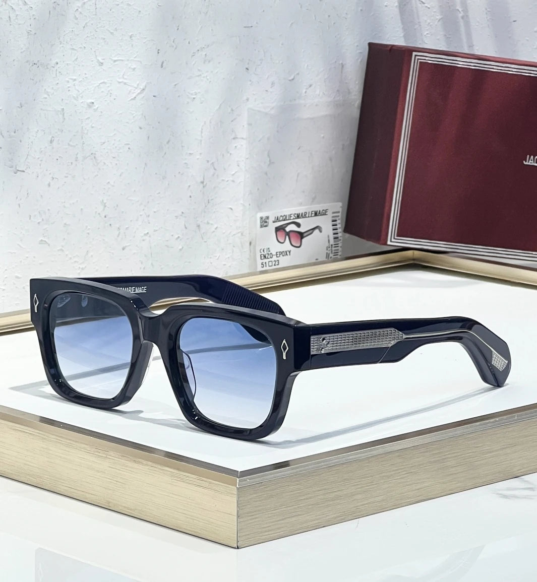 JMM Enzo Epoxy sunglasses Blue x Blue Gradient Lens