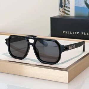 Plein ICON SPP148 sunglasses Black x Silver