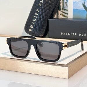 Plein LightFighter VPP021 sunglasses Black x Gold x Black Lens