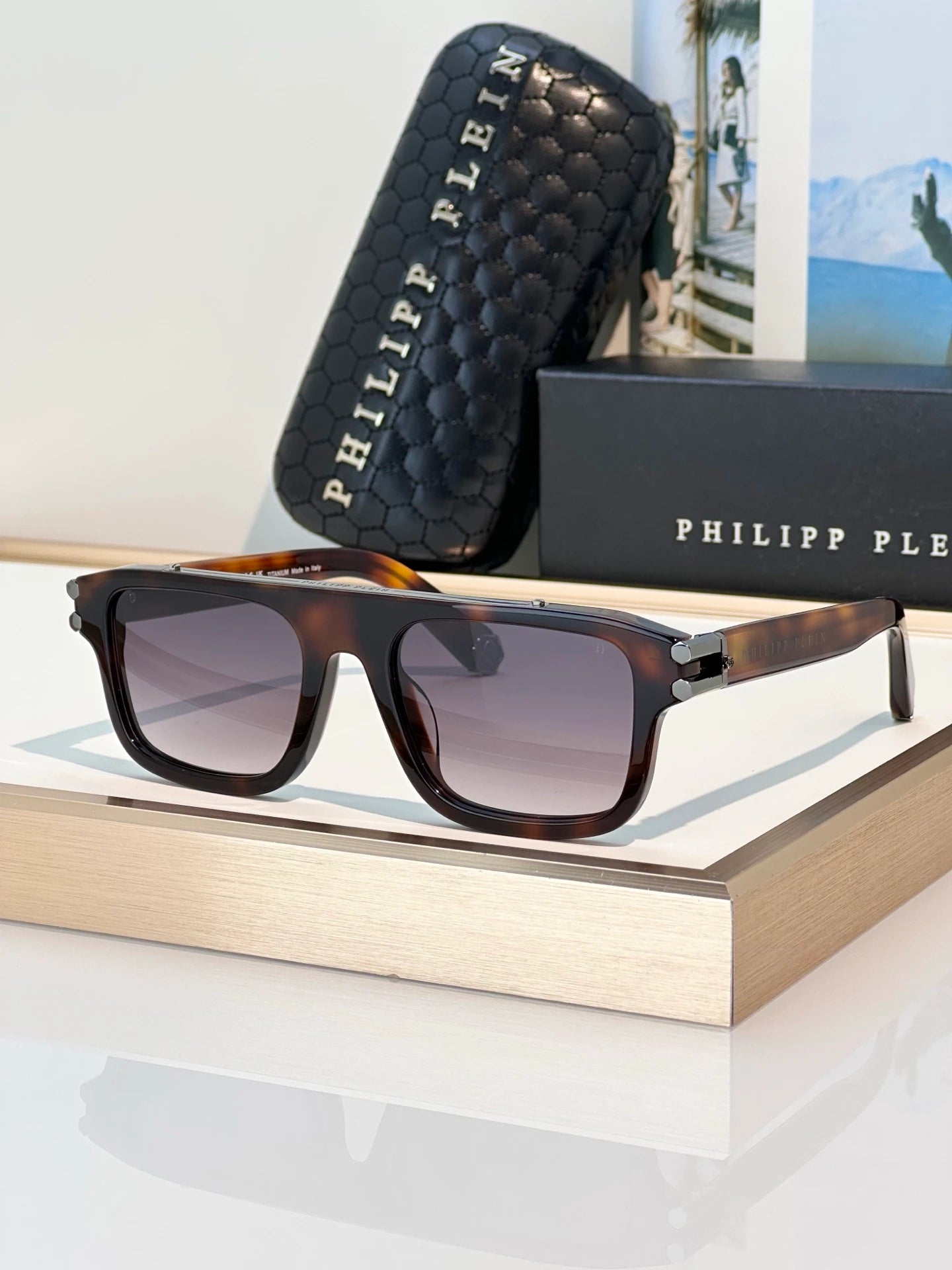 Plein LightFighter VPP021 sunglasses Havana