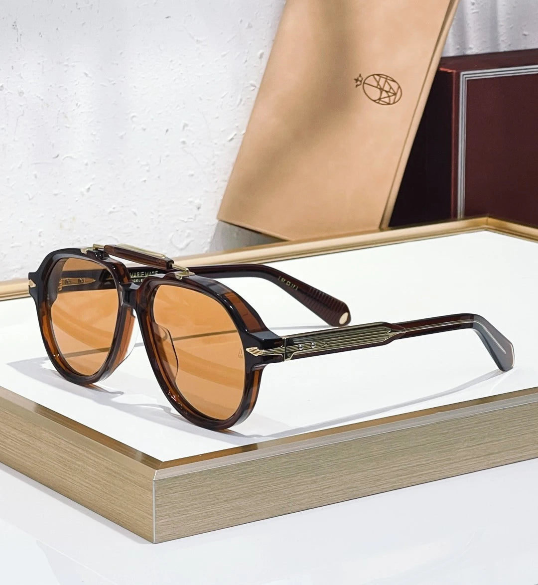JMM Ayrton Senna 1991 sunglasses Brown x Orange Lens