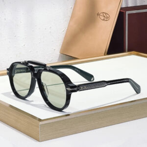 JMM Ayrton Senna 1991 sunglasses Black x Transparent Green Lens