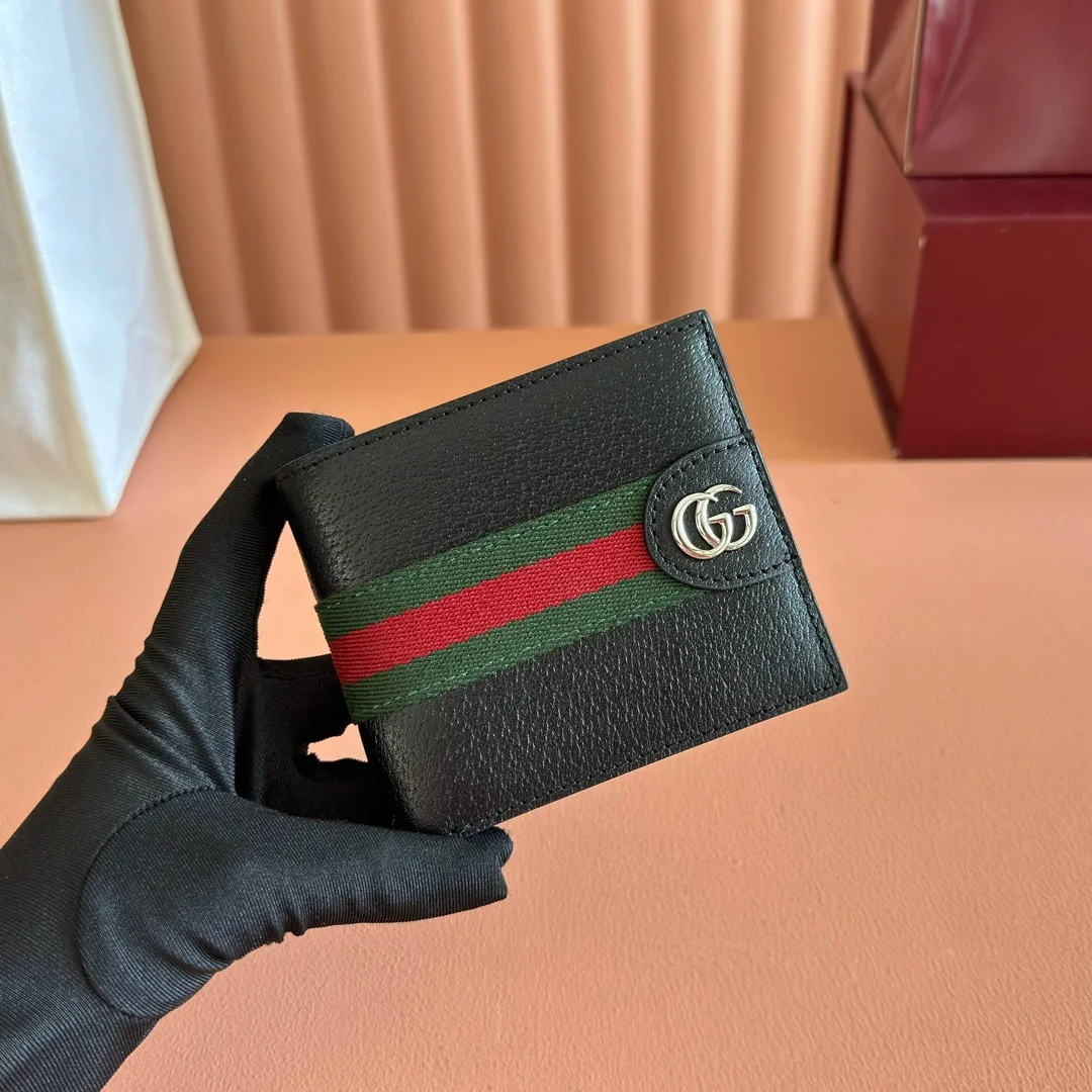 Gucci 834271 Ophidia Black Leather Bi-Fold Wallet - SezLuxe Egypt