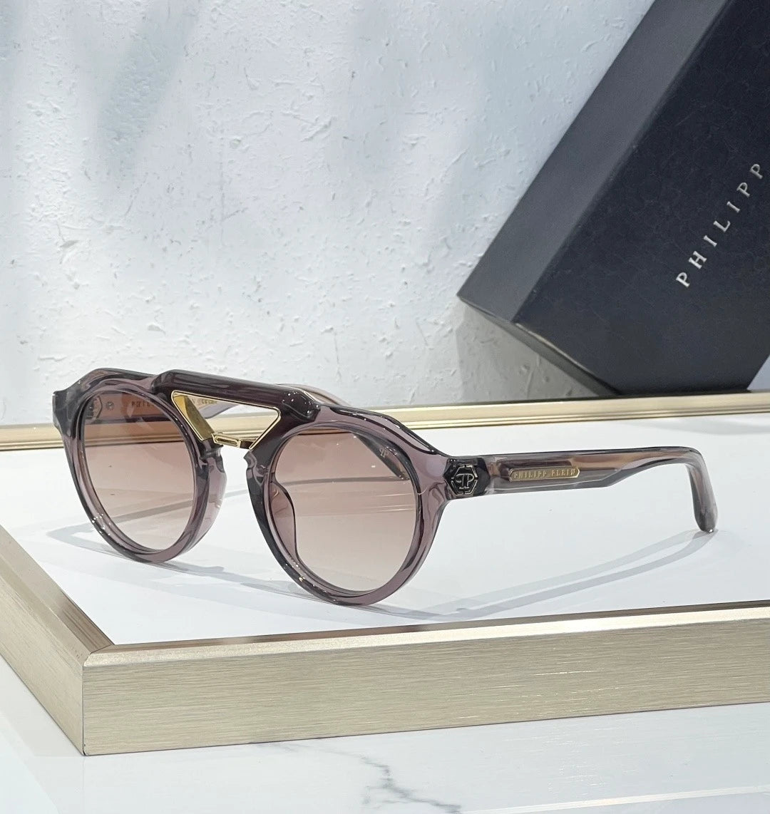 Plein SPP045 sunglasses Pinkish Grey x Honey Lens