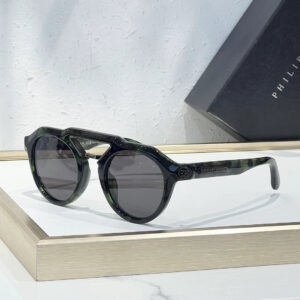 Plein SPP045 sunglasses Dark Green x Black Lens