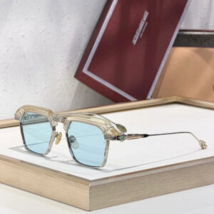 JMM Worland sunglasses Transparent x Sky Blue Lens