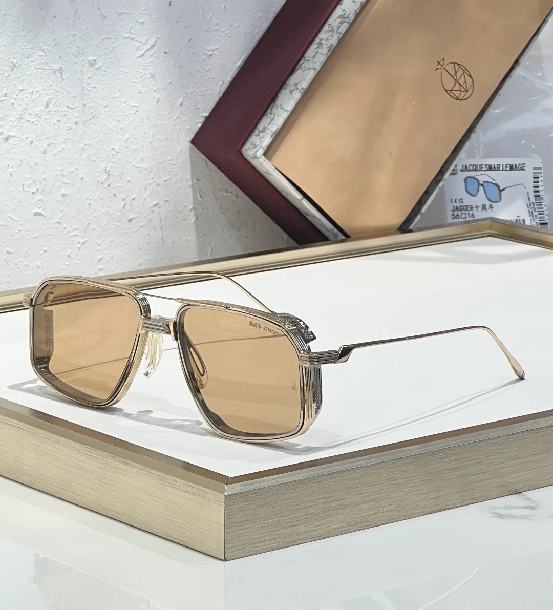 JMM JAGGER sunglasses Rose Gold x Silver