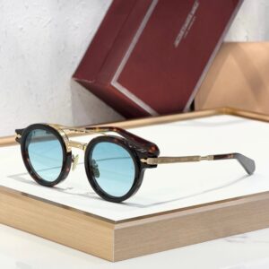 JMM DELAGE sunglasses Black Tortoise Sky Blue Lens