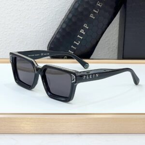Plein Brave Shades SPP005 sunglasses Black x Silver