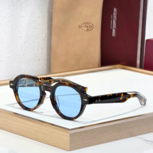 JMM Pontian sunglasses Havana x Blue Lens
