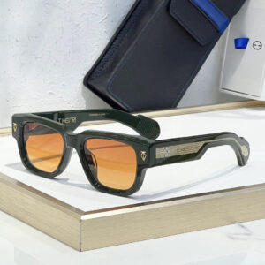 Henri Taycan sunglasses Green x Orange Lens