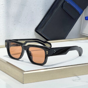 Henri Taycan sunglasses Black x Red Lens
