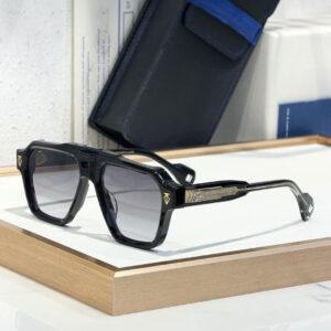 Henri Skyline sunglasses Black x Gold x Black Lens