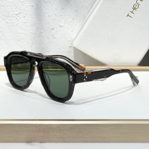 Henri DINO sunglasses Havana x Green Lens