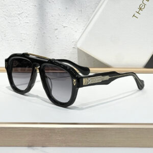 Henri DINO sunglasses Black x Gold x Black Lens