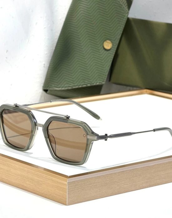 AKONI Akari AKX-413 sunglasses Matte Crystal Grey x Brown Lens - Luxury sunglasses - SezLuxe Egypt