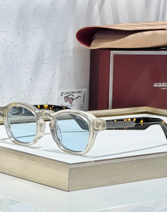 JMM Zephirin 10th anniversary sunglasses Crystal Champagne x Blue lens - SezLuxe Egypt