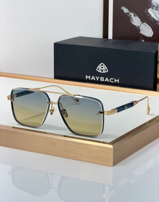 Maybach THE GEN I Blue Gold Sunglasses with Gradient lens - SezLuxe Egypt